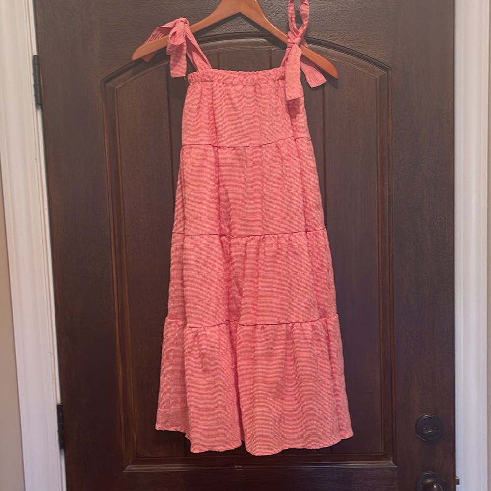 New The Oaks Apparel Girls Gingham Sleeveless Dress